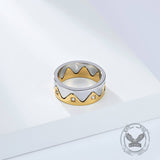 Creative Detachable Diamond Crown Stainless Steel Ring | Gthic.com