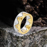 Creative Detachable Diamond Crown Stainless Steel Ring