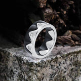 Creative Detachable Diamond Crown Stainless Steel Ring