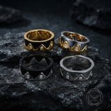 Creative Detachable Diamond Crown Stainless Steel Ring | Gthic.com
