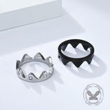 Creative Detachable Diamond Crown Stainless Steel Ring