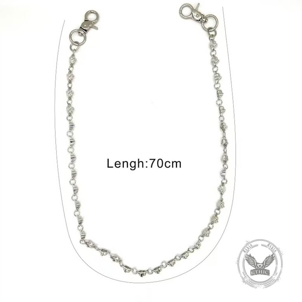 Creative Punk-Style Skull Rivet Alloy Pants Chain