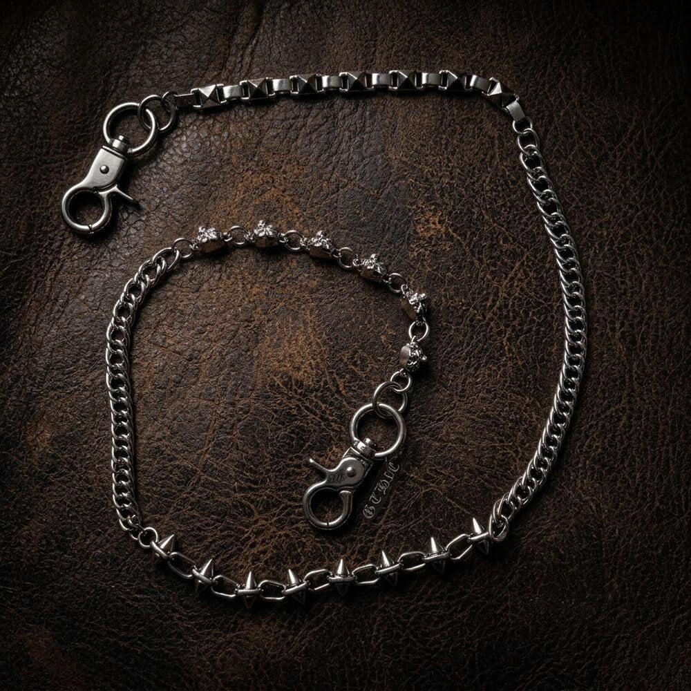 Creative Punk-Style Skull Rivet Alloy Pants Chain