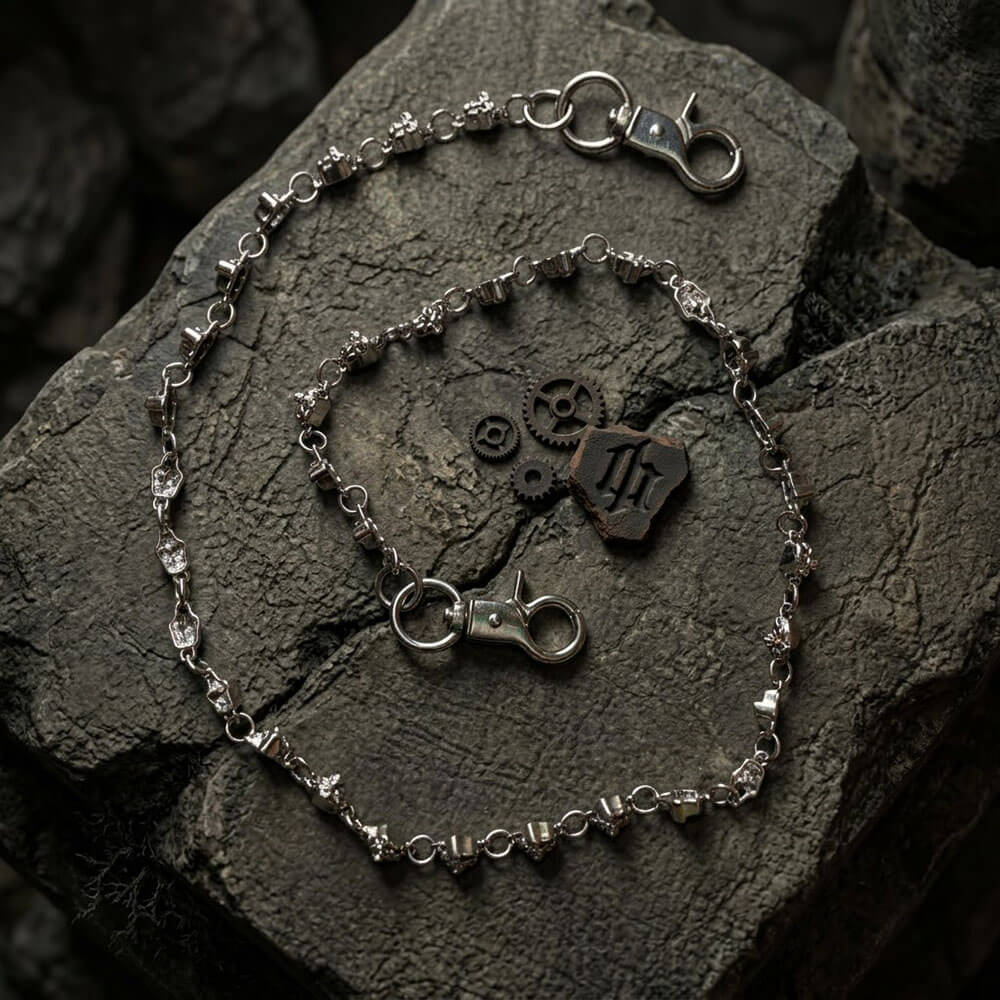 Creative Punk-Style Skull Rivet Alloy Pants Chain