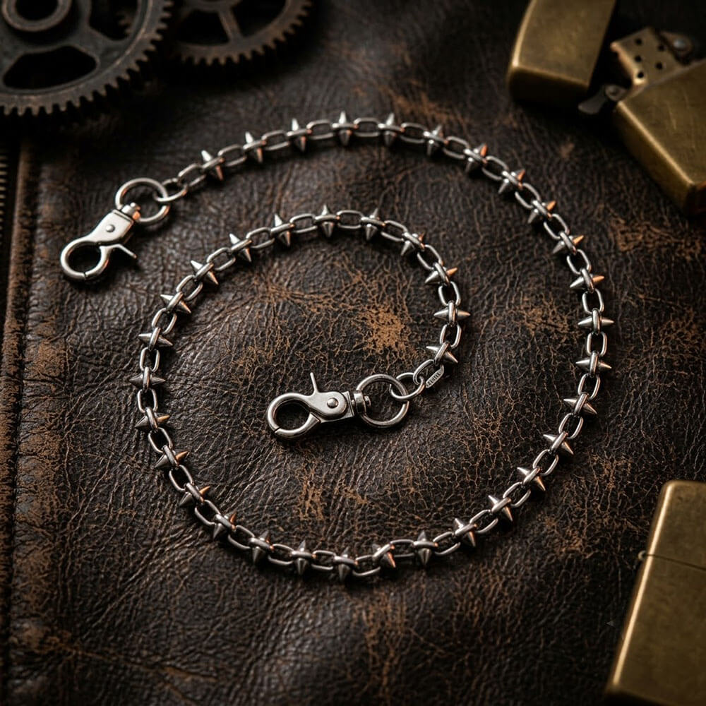 Creative Punk-Style Skull Rivet Alloy Pants Chain | Gthic.com