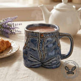 Creative Retro Denim Jeans-Style Ceramic Mug | Gthic.com
