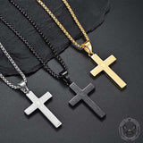Cross Prayer Stainless Steel Pendant | Gthic.com