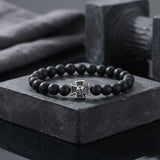 Cross Skull Turquoise Stainless Steel Bracelet