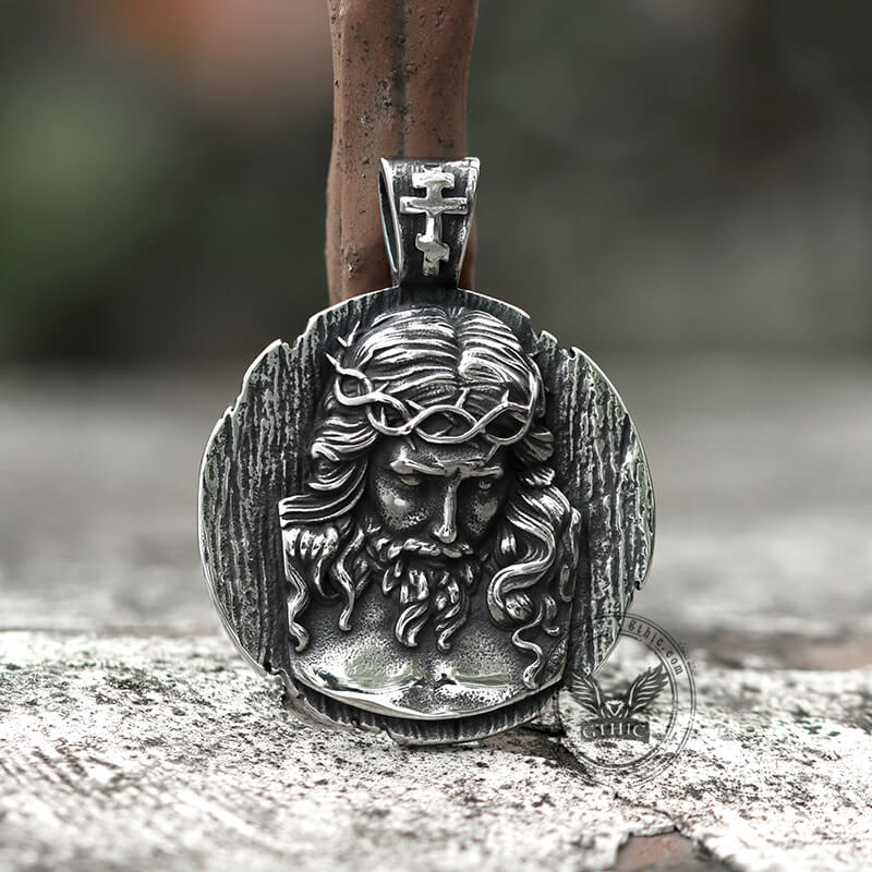 Crown of Thorns Jesus Stainless Steel Pendant
