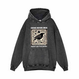 Crows Before Bros Vintage Washed Hoodie 01 | Gthic.com