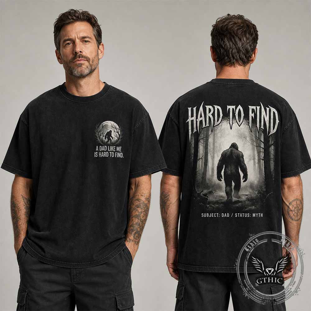 Cryptid Dad Hard to Find Bigfoot Vintage Washed T-shirt | Gthic.com