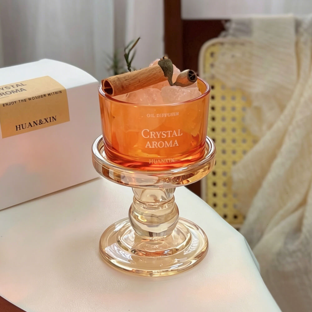 Crystal Stone Aromatherapy Cup Essential Oil Room Figurine | Gthic.com