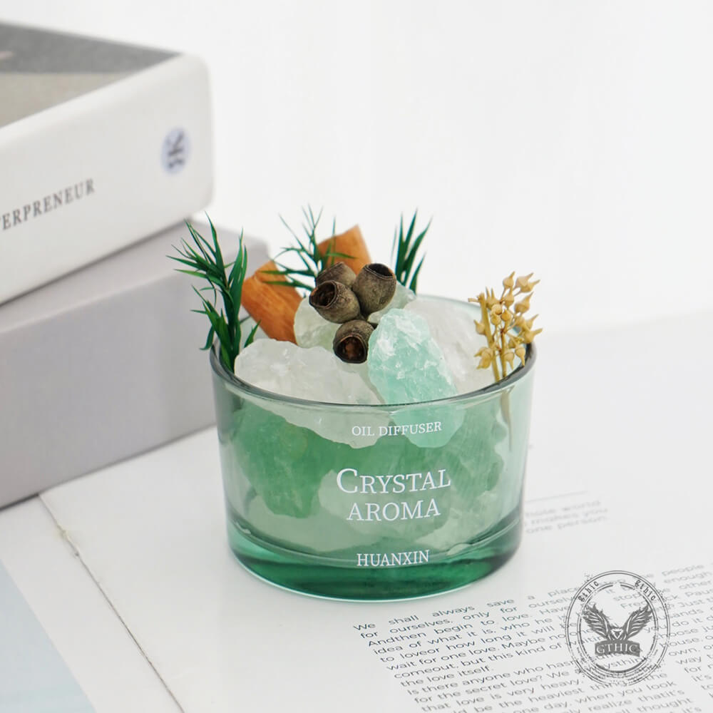Crystal Stone Aromatherapy Cup Essential Oil Room Figurine
