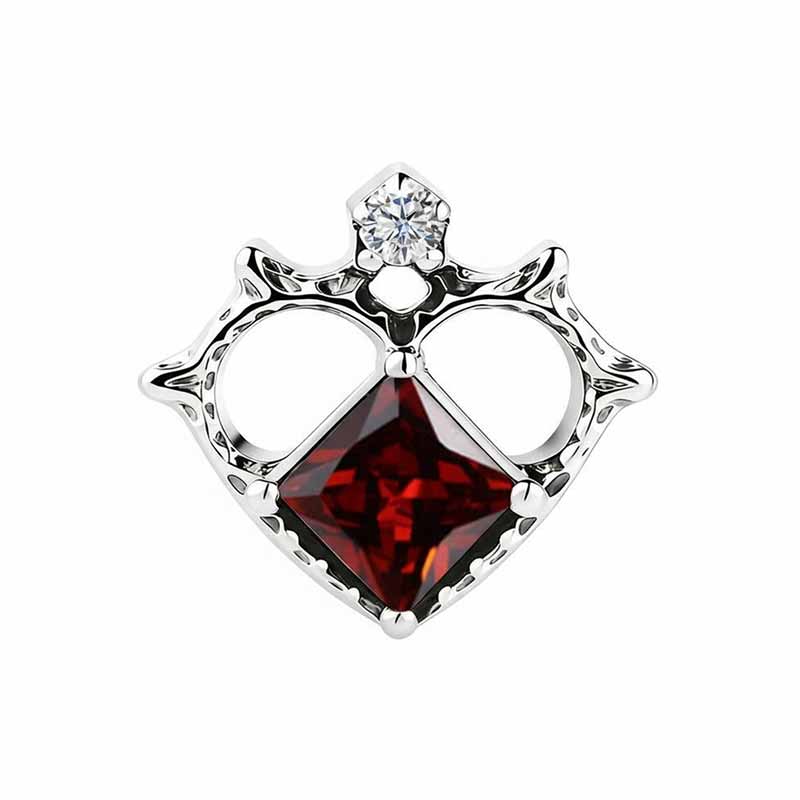 16G Crossbones Skull Titanium Piercing Lip Ring