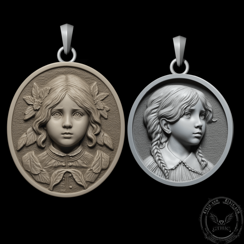 Custom Portrait Sterling Silver Pendant | Gthic.com