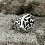 Crusader Iron Cross Stainless Steel Ring