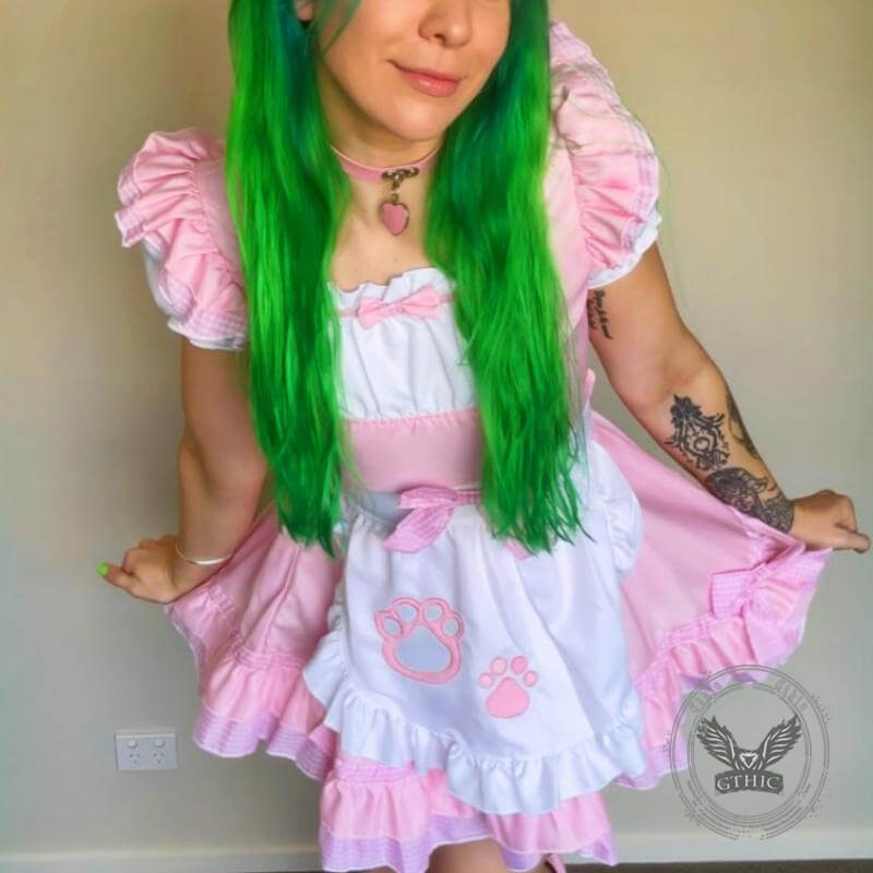 Cute Cat Paw Maid Lolita Dress