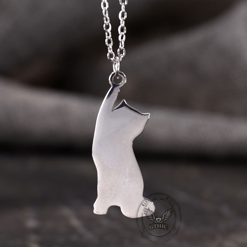 Cute DIY Pet Photo Stainless Steel Keychain Necklace | Gthic.com