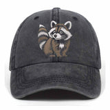 Cute Little Raccoon Vintage Washed Baseball Cap | Gthic.com