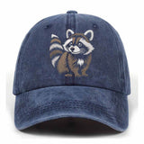 Cute Little Raccoon Vintage Washed Baseball Cap | Gthic.com