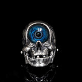 Cyclops Sterling Silver Skull Ring | Gthic.com