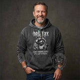 Dad Tax Unhinged Raccoon Vintage Washed Hoodie | Gthic.com