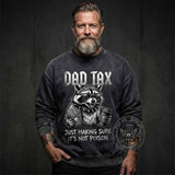 Dad Tax Unhinged Raccoon Vintage Washed Sweatshirt | Gthic.com