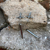 Dagger Sword Stainless Steel Stud Earrings | Gthic.com