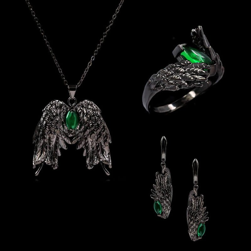 Dark Angel Wing Brass Gothic Pendant | Gthic.com