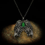 Dark Angel Wing Brass Gothic Jewelry Set