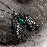 Dark Angel Wing Brass Gothic Pendant | Gthic.com