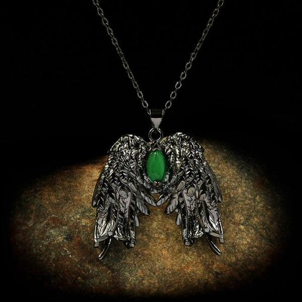 Dark Angel Wing Brass Gothic Jewelry Set