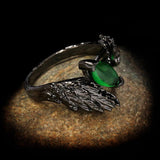 Dark Angel Wing Brass Gothic Ring | Gthic.com