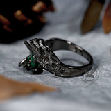 Dark Angel Wing Brass Gothic Ring | Gthic.com
