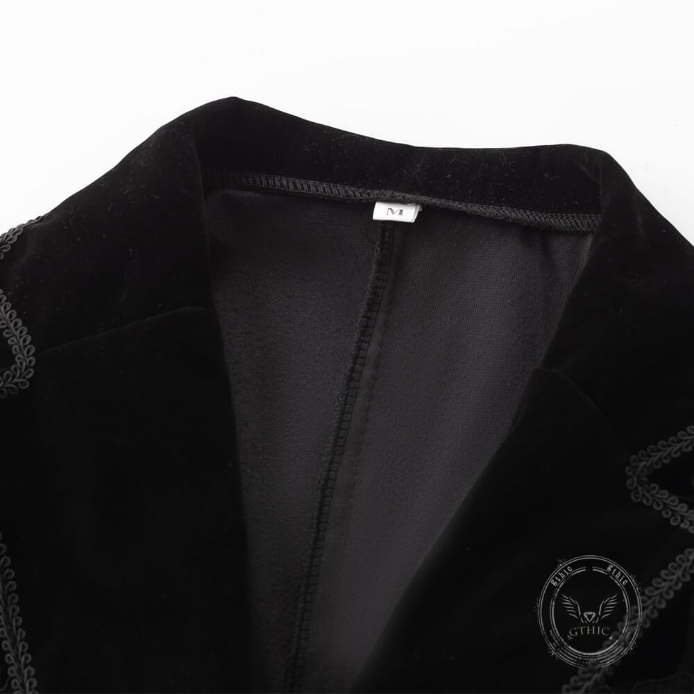 Dark Court Fitted Collared Tailcoat Costume