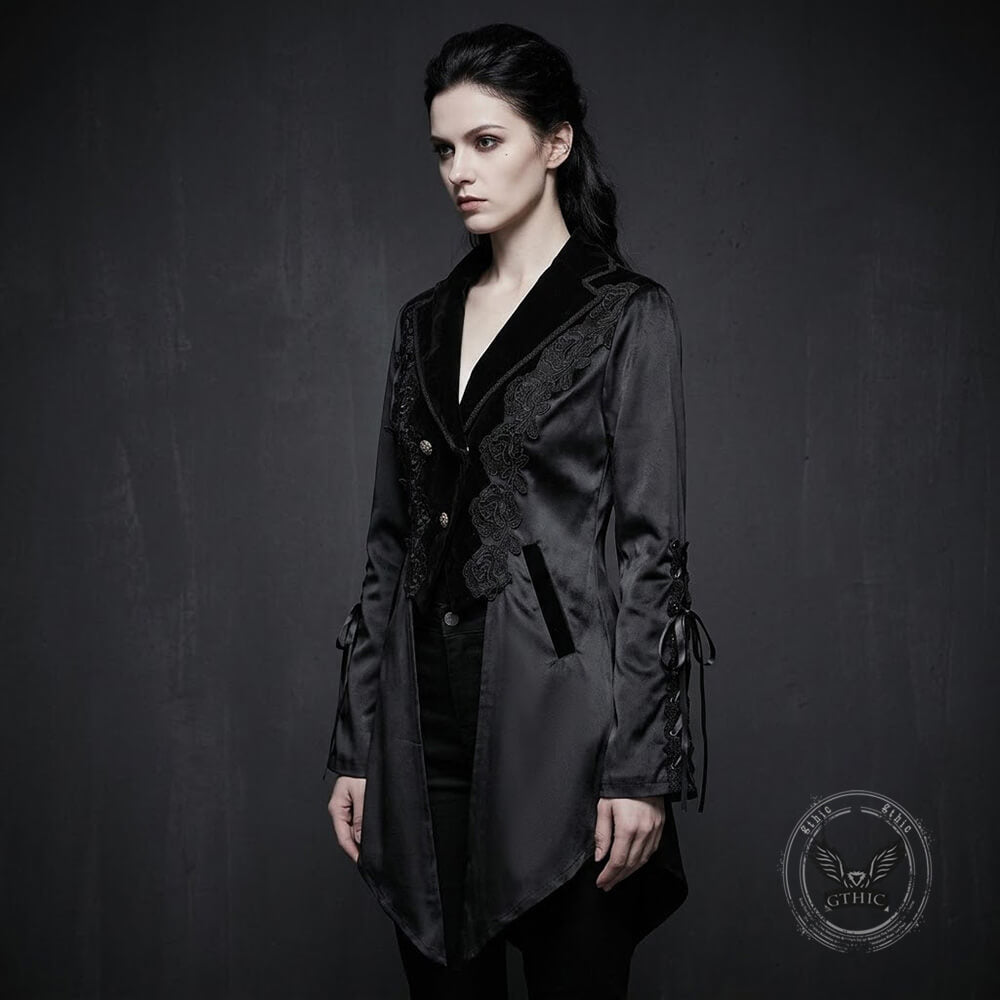 Dark Court Fitted Collared Tailcoat Costume | Gthic.com