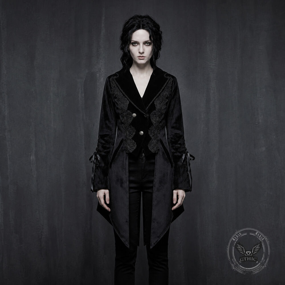 Dark Court Fitted Collared Tailcoat Costume | Gthic.com