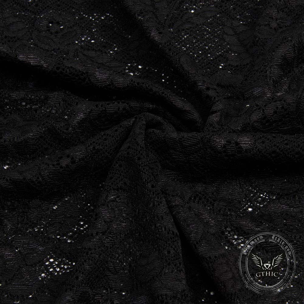 Dark Retro-Style Hooded Mesh Medieval Dress