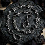 Dark Retro Star & Moon Zinc Alloy Pants Chain | Gthic.com