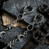 Dark Retro Star & Moon Zinc Alloy Pants Chain