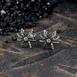Dark Scary Spider Stainless Steel Animal Earrings | Gthic.com