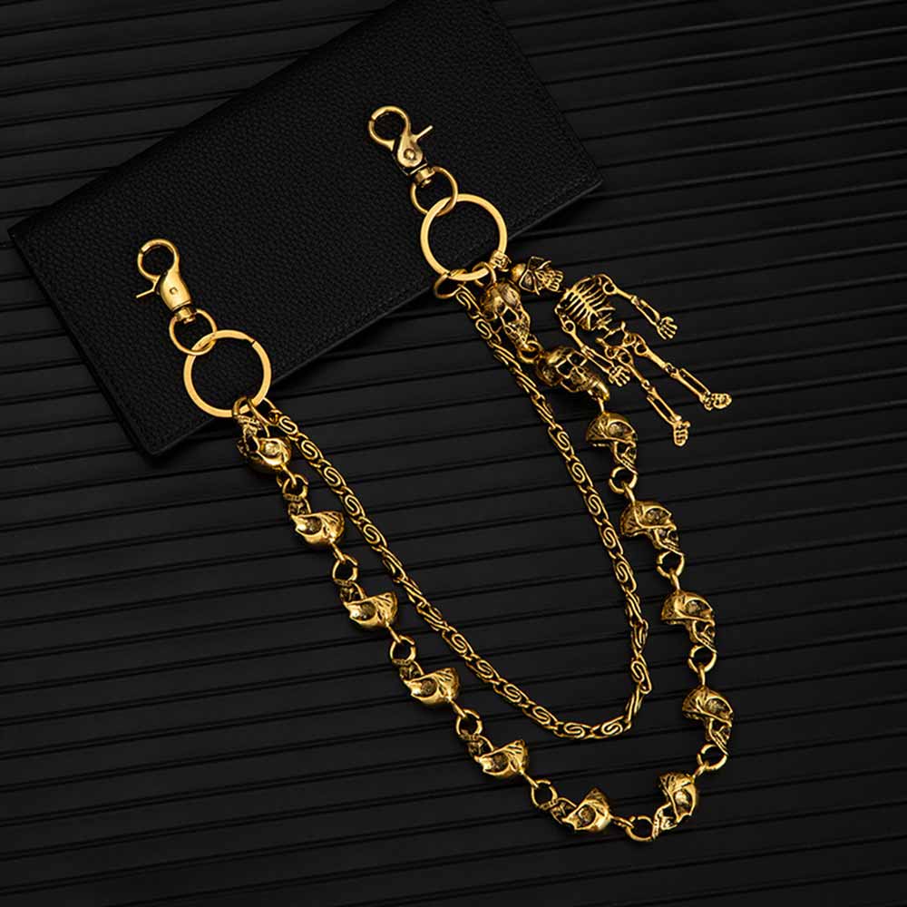 Dark Skull Skeleton Hip-Hop Alloy Pants Chain