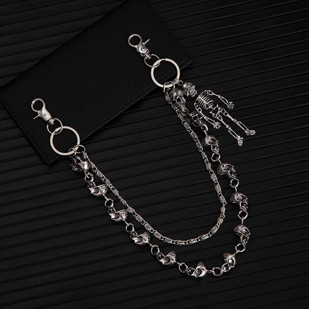 Dark Skull Skeleton Hip-Hop Alloy Pants Chain | Gthic.com