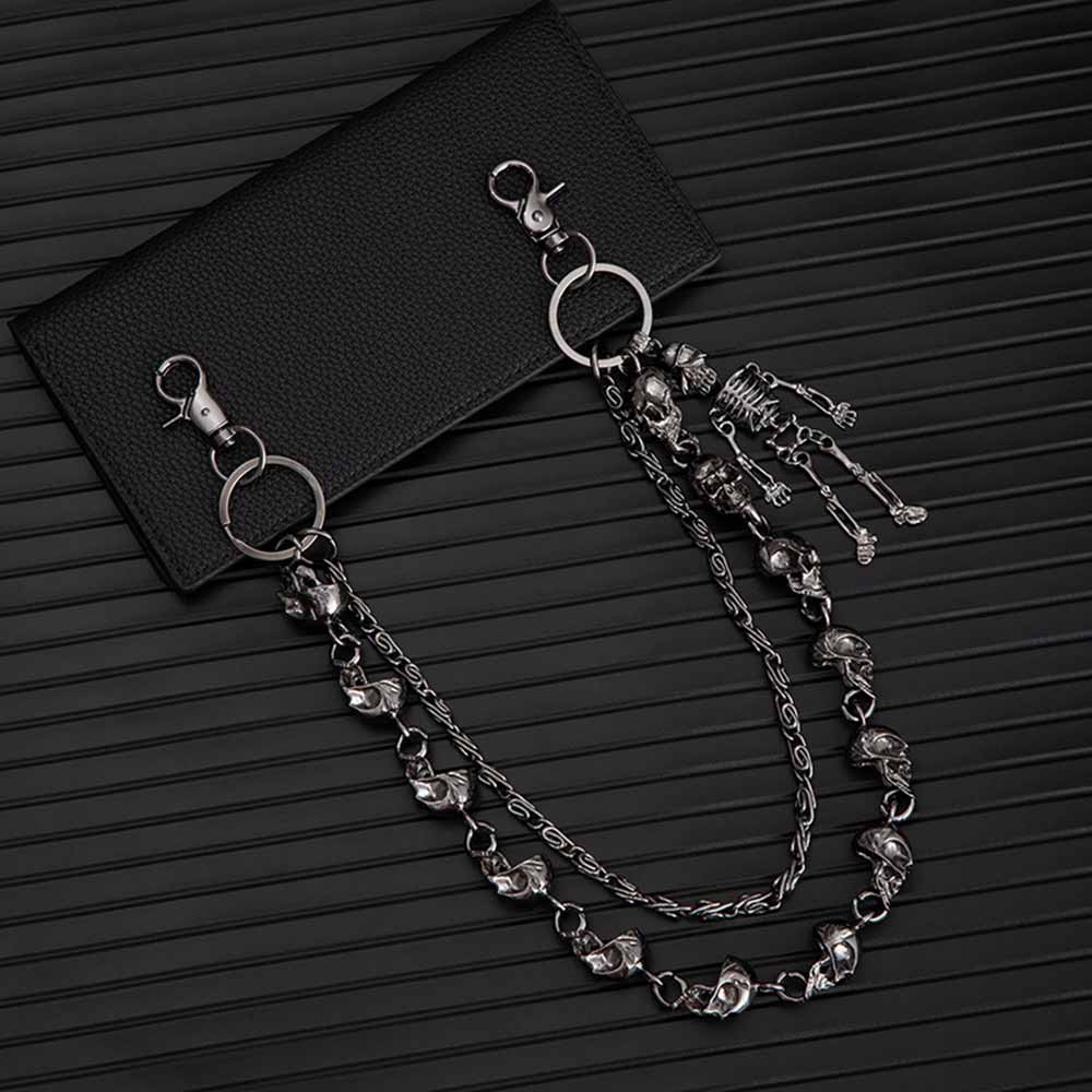 Dark Skull Skeleton Hip-Hop Alloy Pants Chain