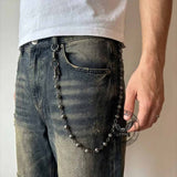 Dark Street Skull Dice Alloy Pants Chain | Gthic.com