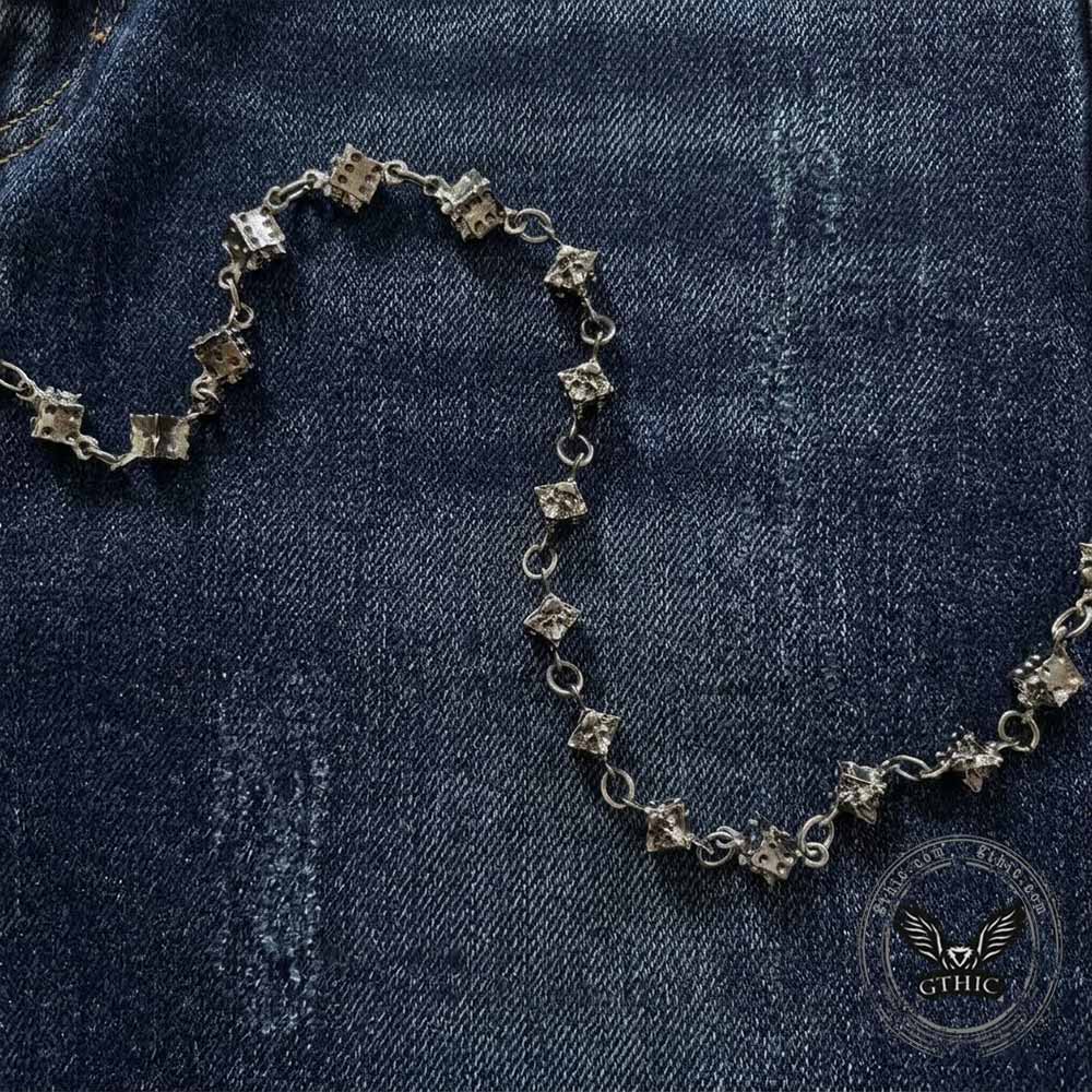 Dark Street Skull Dice Alloy Pants Chain