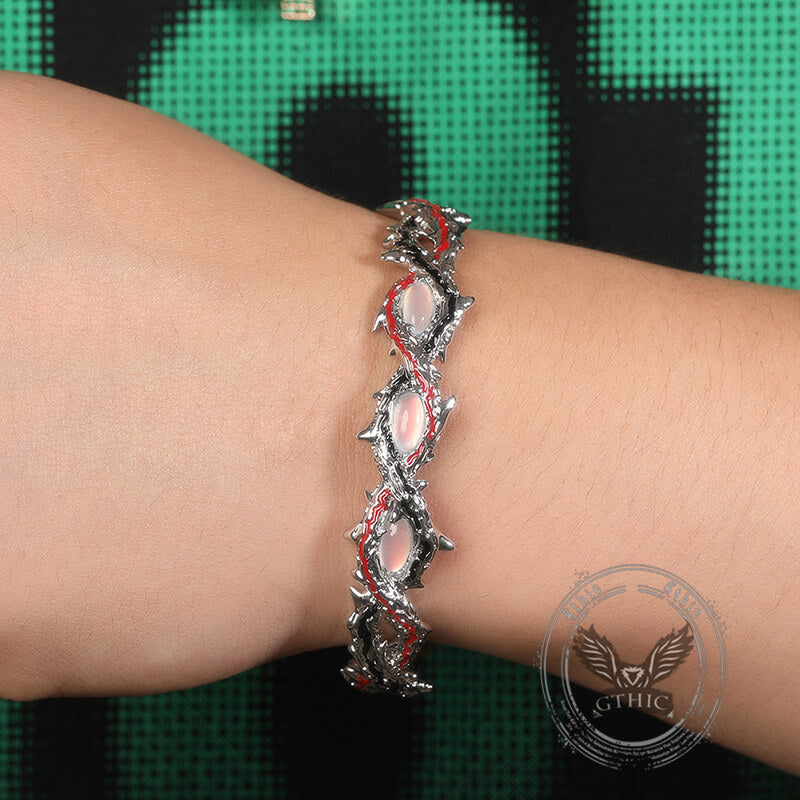 Dark Thorn Vintage Copper Open Bracelet