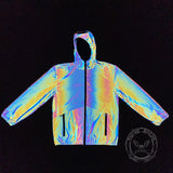 Dazzle Color Reflection Hooded Jacket