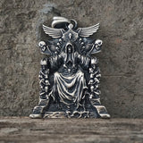 Death Regal Throne Sterling Silver Pendant | Gthic.com