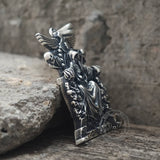 Pendentif Viking en acier inoxydable Dragon celtique Yggdrasil